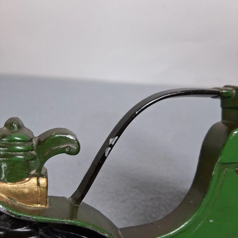 Midwest Cast Iron Wall Decor Ford Model T Green Runabout Vintage Car Plaque Set